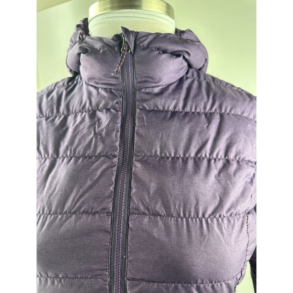 Eddie Bauer Lightweight Down Parka Hooded Puffer Jacket Purple Coat EB650 Small - Picture 12 of 16